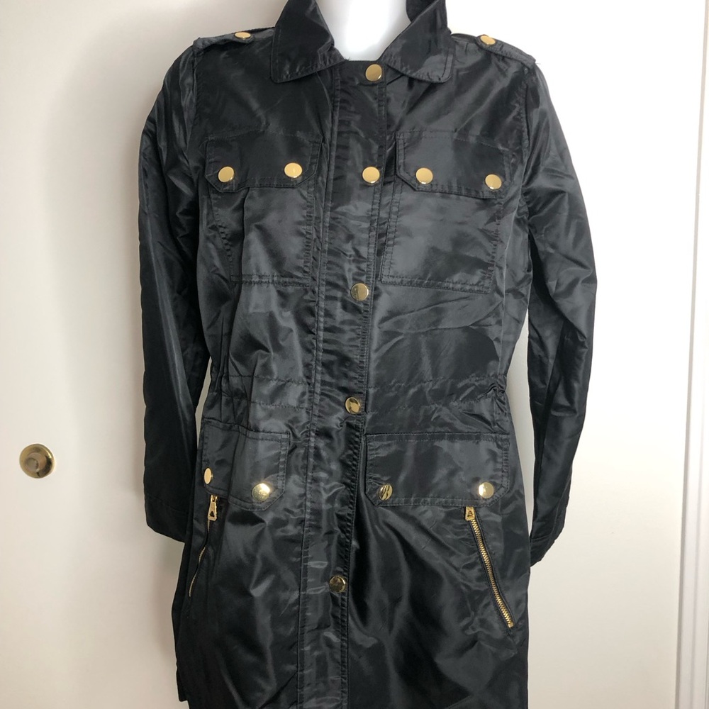 Urban Republic Black Utility Jacket with Gold Details